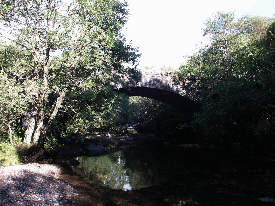 Druim Na Saille Bridge over Fionn Lighe River, Kinlocheil